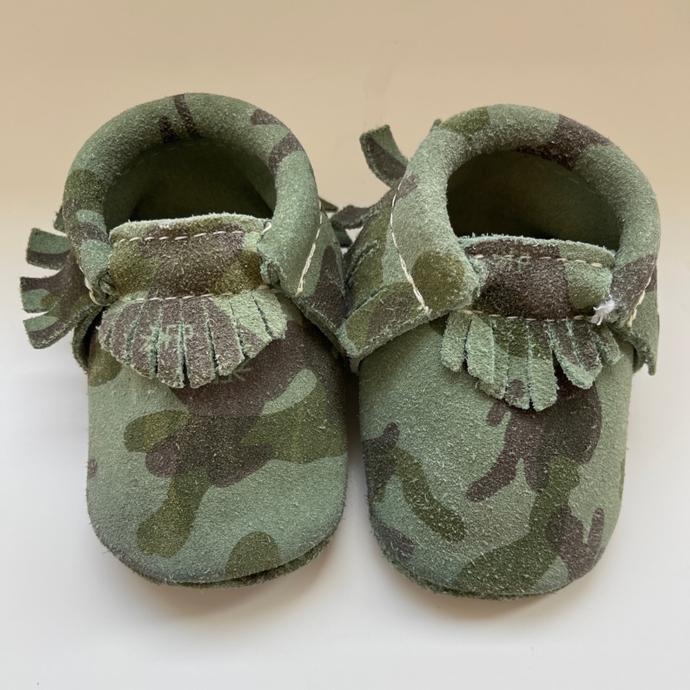 Freshly picked camp moccasins
